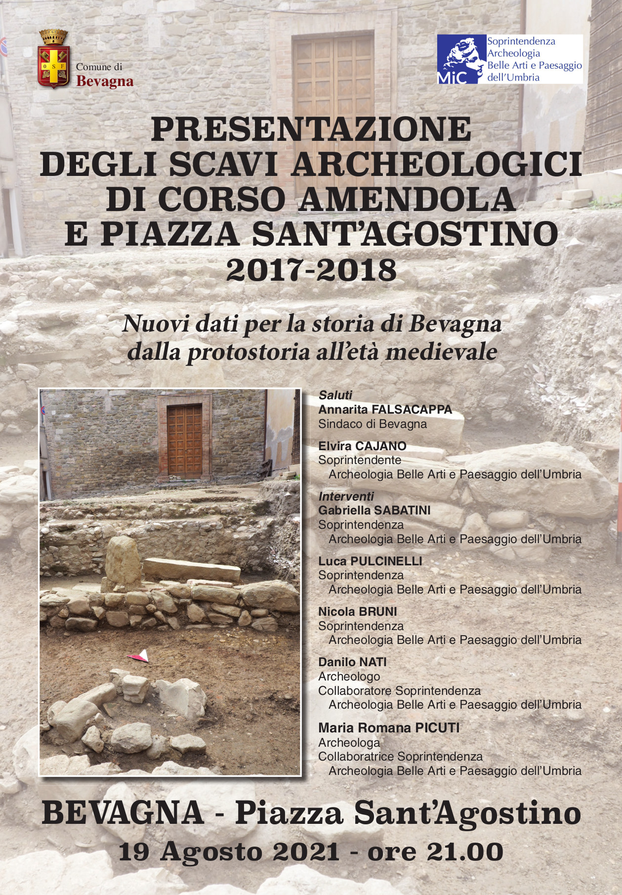 Locandina Storia di Bevagna dalla protostoria all’età medievale